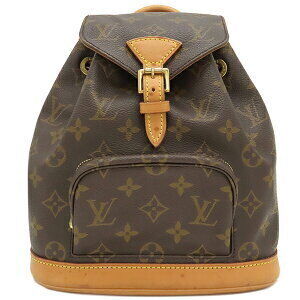Louis Vuitton Montsouris Backpack Daypack Monogram Canvas Brown